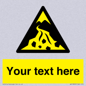 Custom Warning: Debris flow zone